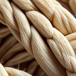 **"Close-up microscopic view of cotton fibers, showing twisted shape and rough surface. Emphasize detail and texture. Natural lighting."** (This visualizes the microscopy section).