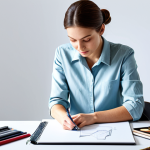섬유기사 필기시험의 고득점 전략 - **

"A professional fashion designer in a brightly lit studio, sketching designs on a large notepad,...