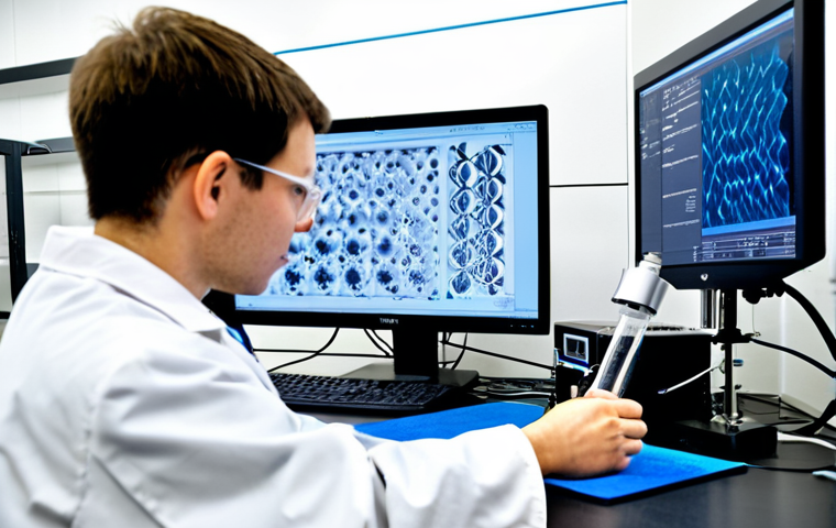 섬유기사 자격증 취득 후 커리어 패스 - **Sustainable Fashion Designer in Action:**
    A vibrant, sunlit textile studio in a city reminisce...