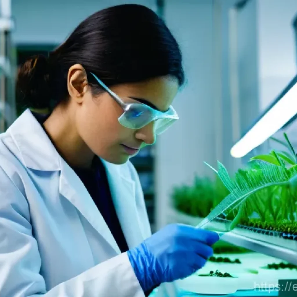 섬유기사 자격증 취득 후의 전망 - **Prompt: Sustainable Textile Engineer in a Bio-Lab**
A female textile engineer, 30s, with a cle...