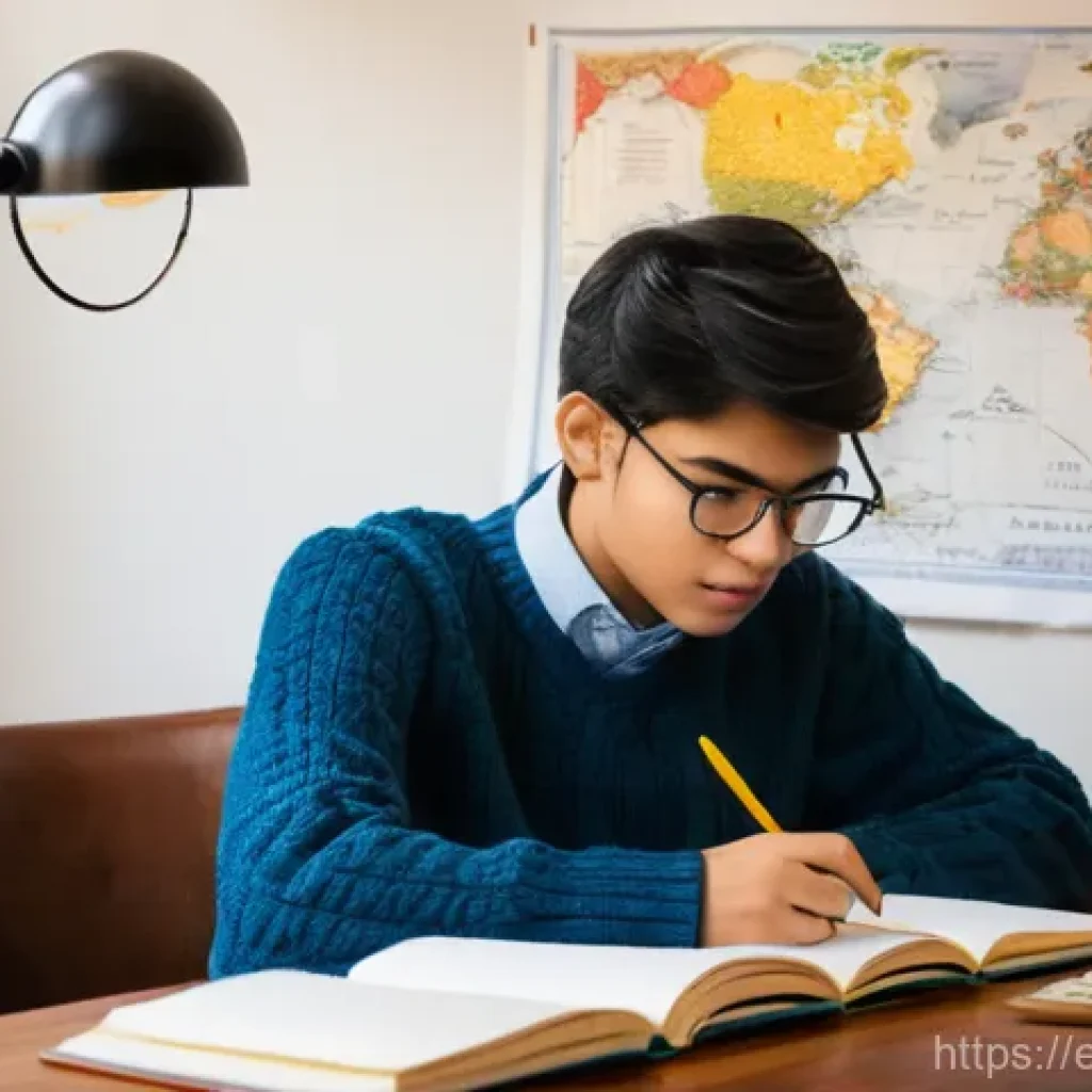 섬유기사와 필기시험 준비 단계 - **Prompt:** A focused, gender-neutral student, around 20-25 years old, wearing a comfortable yet mod...