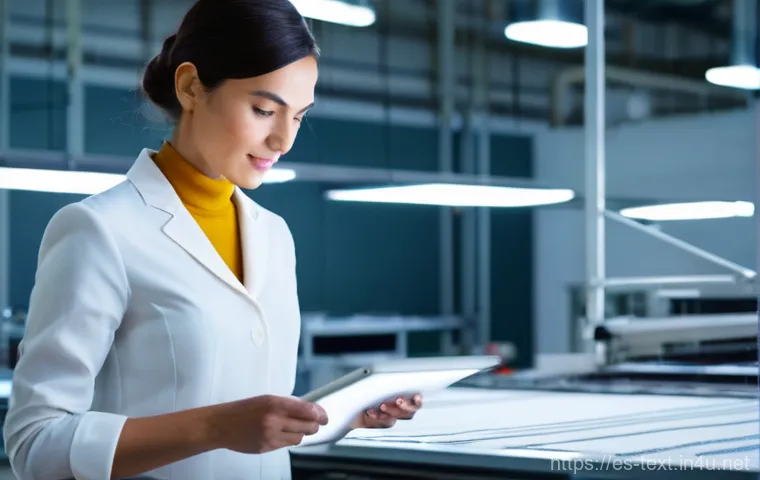 섬유기사 자격증의 실질적 혜택 - **Prompt 1: The Visionary Textile Engineer**
"A confident and innovative textile engineer, a wom...