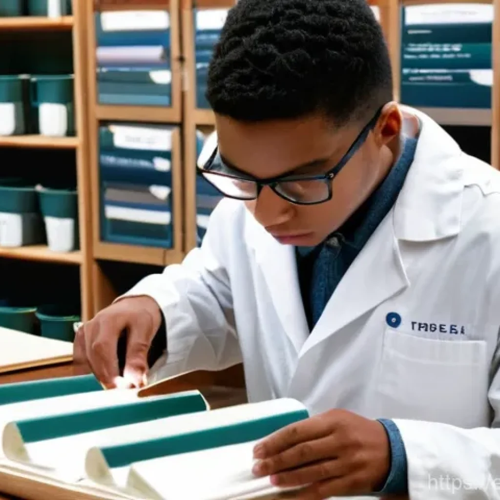 섬유기사 실기 시험 준비법 - **Prompt:** A young, diverse textile engineering student, wearing a neat lab coat over their casual ...