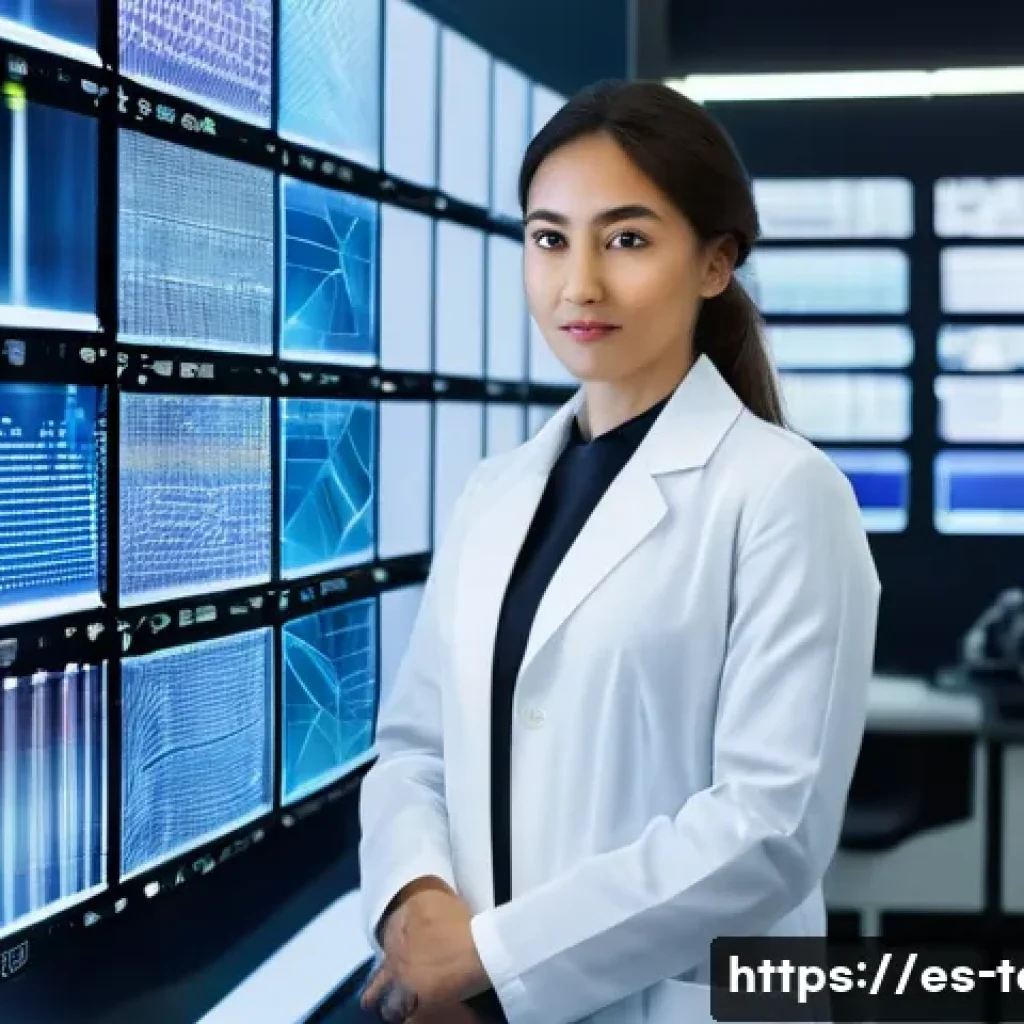 섬유기사와 직업별 시험 연계 - **Prompt 1: Innovative Textile Engineer in a Smart Lab**
"A confident female textile engineer, l...