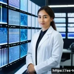 섬유기사와 직업별 시험 연계 - **Prompt 1: Innovative Textile Engineer in a Smart Lab**
    "A confident female textile engineer, l...