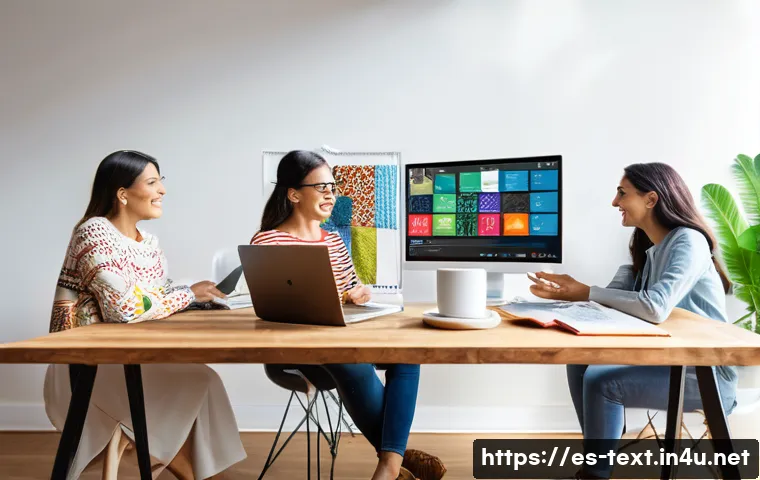 섬유기사와 시험 관련 커뮤니티 - A vibrant, modern virtual study group scene featuring diverse young professionals from Spanish-speak...
